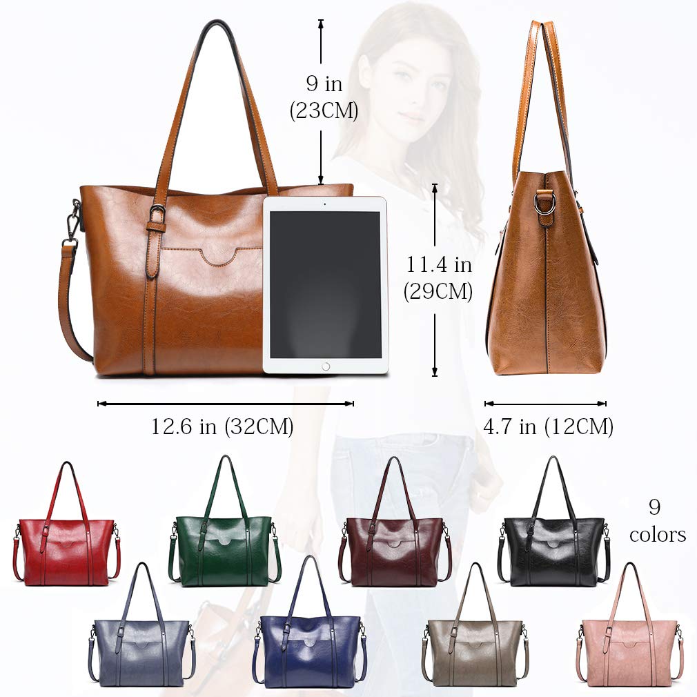 Women's Genuine Leather Handbags - Top Handle Satchel & Tote Purses for Work, Travel & Everyday Use | Pahajim Fashion Crossbody Bags for Women