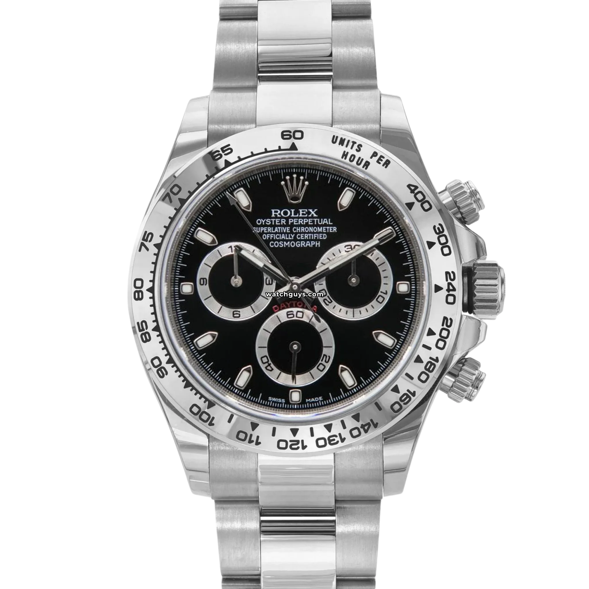 Rolex Daytona 116509 Men's Luxury Watch - Black Dial with Index Markers - Perfect for Business, Formal Events & Watch Collectors