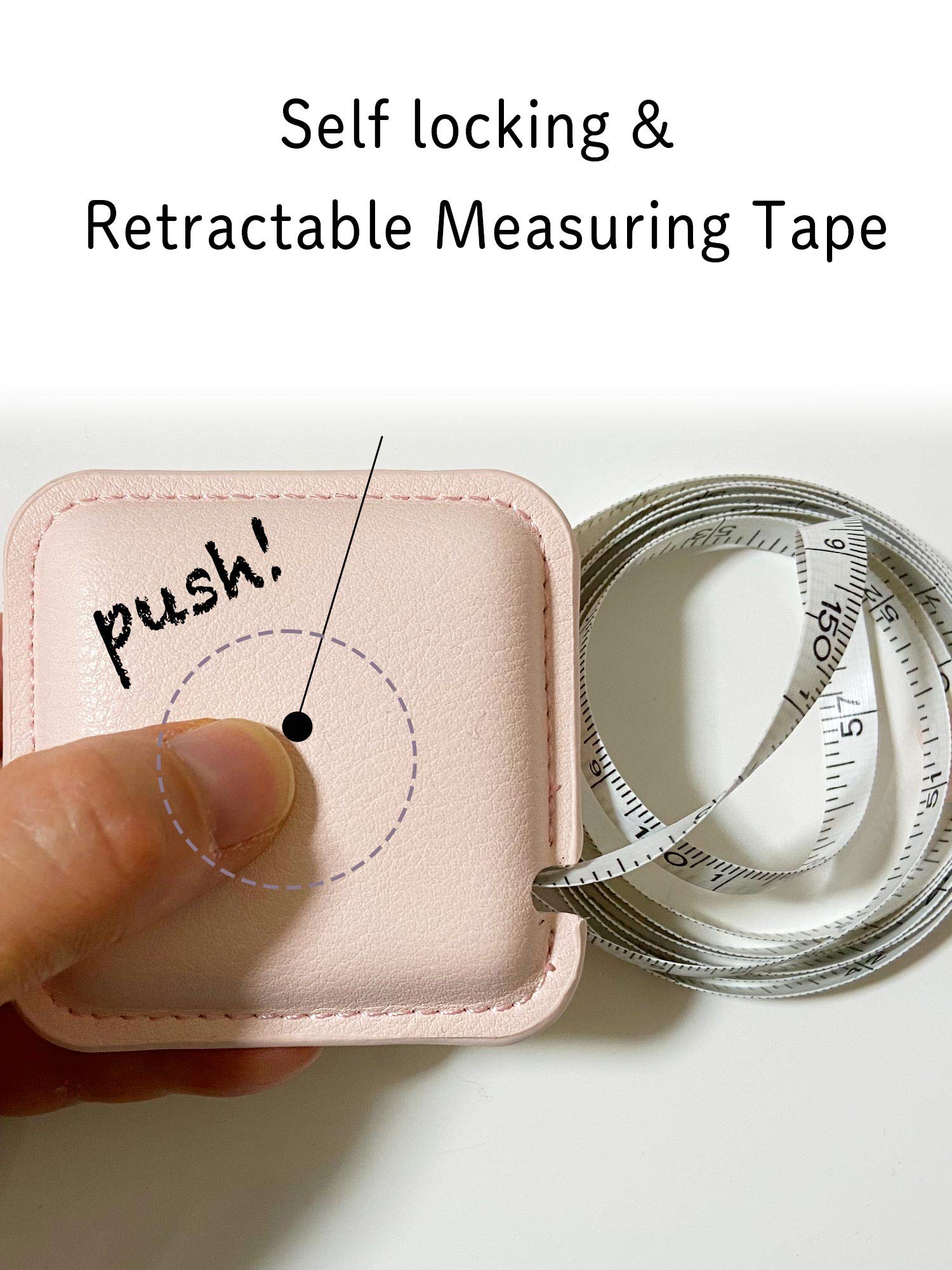 79Inch/2Meters Retractable Body Measuring Tape - Dual Sided Scale for Sewing, Fabric & Waist Measurements - Flexible Yellow Tape Measure (1 Pack) | Perfect for Tailoring, Fitness Tracking & DIY Crafts