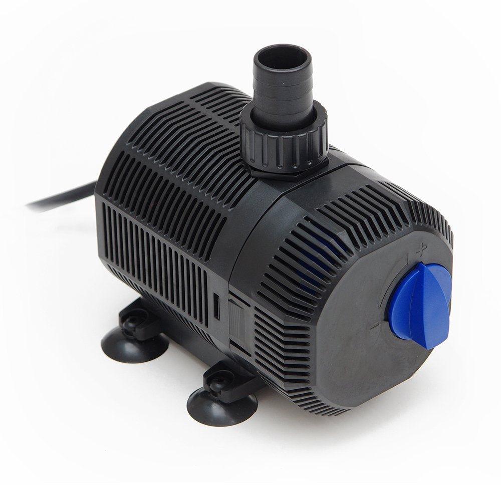 AllPondSolutions BF 6000+ Small Pond Filter Pump with 9W UV Clarifier Kit - Ideal for Backyard Ponds, Water Gardens & Fountain Filtration Systems