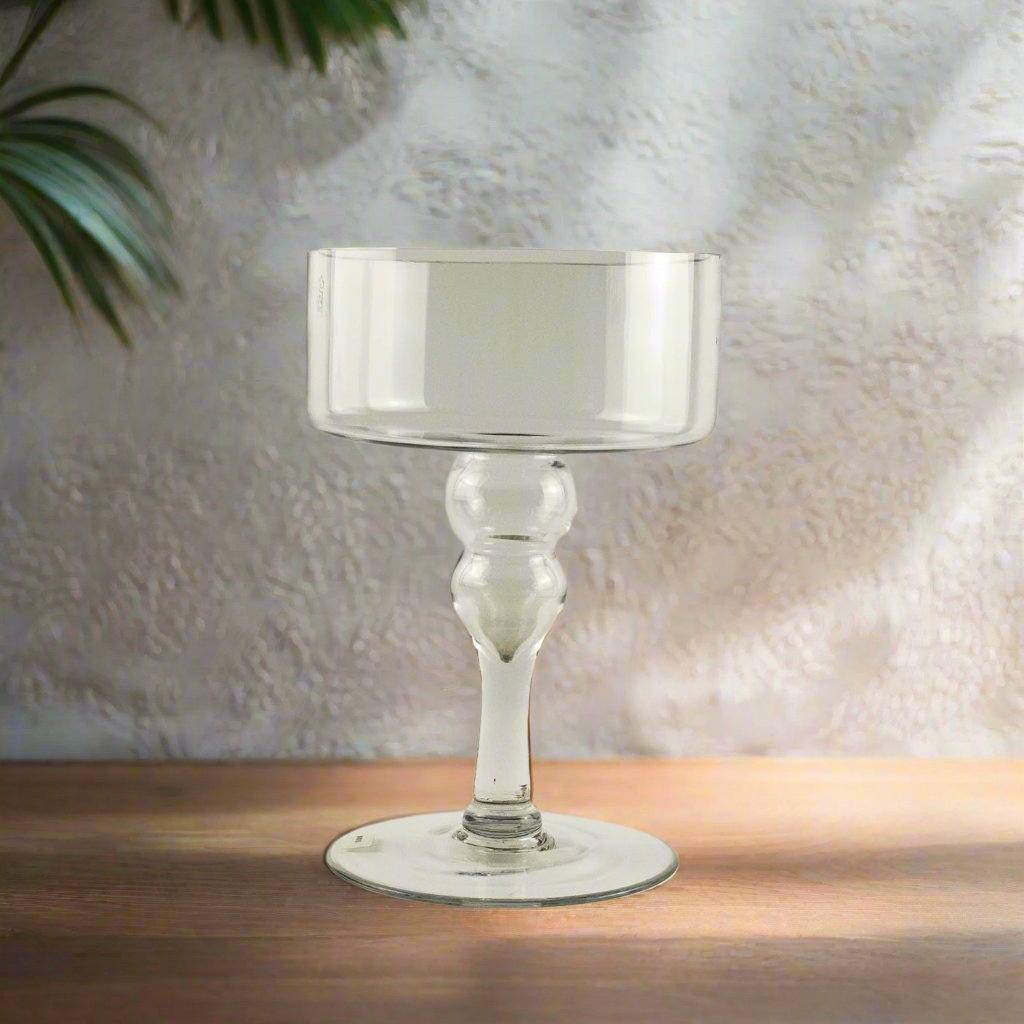 11.75x8 Inch Large Margarita Glass Vase - Elegant Flower Vase for Home Decor, Wedding Centerpieces, and Party Table Decorations