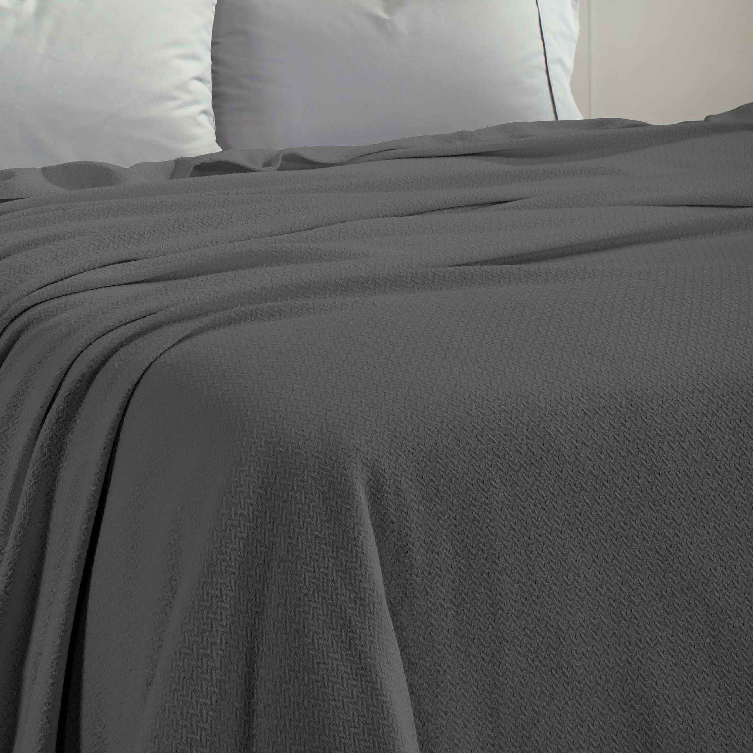 Premium Nobel Cotton Textured Chevron Lightweight Woven Blanket - Soft & Breathable Throw for Sofa, Bed, or Outdoor Picnics - Cozy Home Decor & Travel Companion