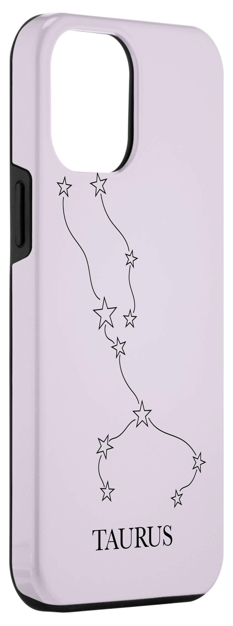 iPhone 12 Pro Max Phone Case for Women - Taurus Zodiac Sign Horoscope Design with Lavender Color - Perfect for Astrology Lovers & Daily Protection