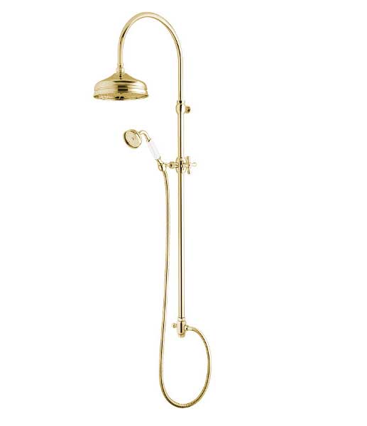 Maxima Classic Brass Shower Set Without Mixer - Premium Bathroom Fixture for Modern & Traditional Home Decor