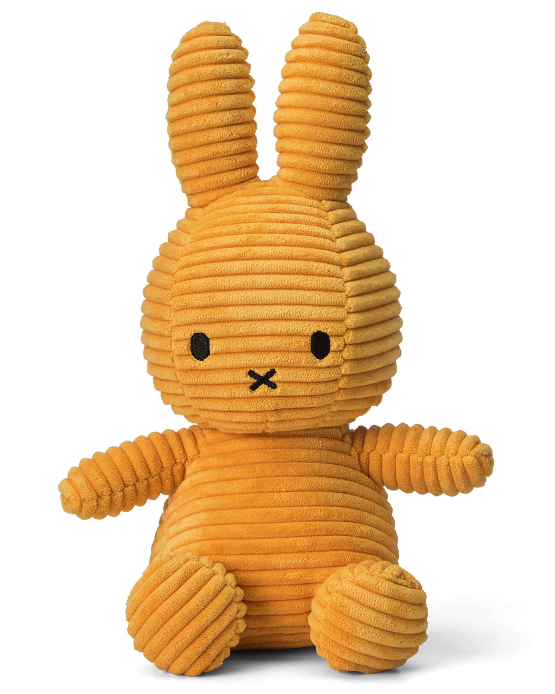 Miffy ECO Corduroy Yellow Plush Toy - Soft & Sustainable Stuffed Animal for Kids | Perfect for Nursery Decor, Baby Shower Gifts & Cuddling