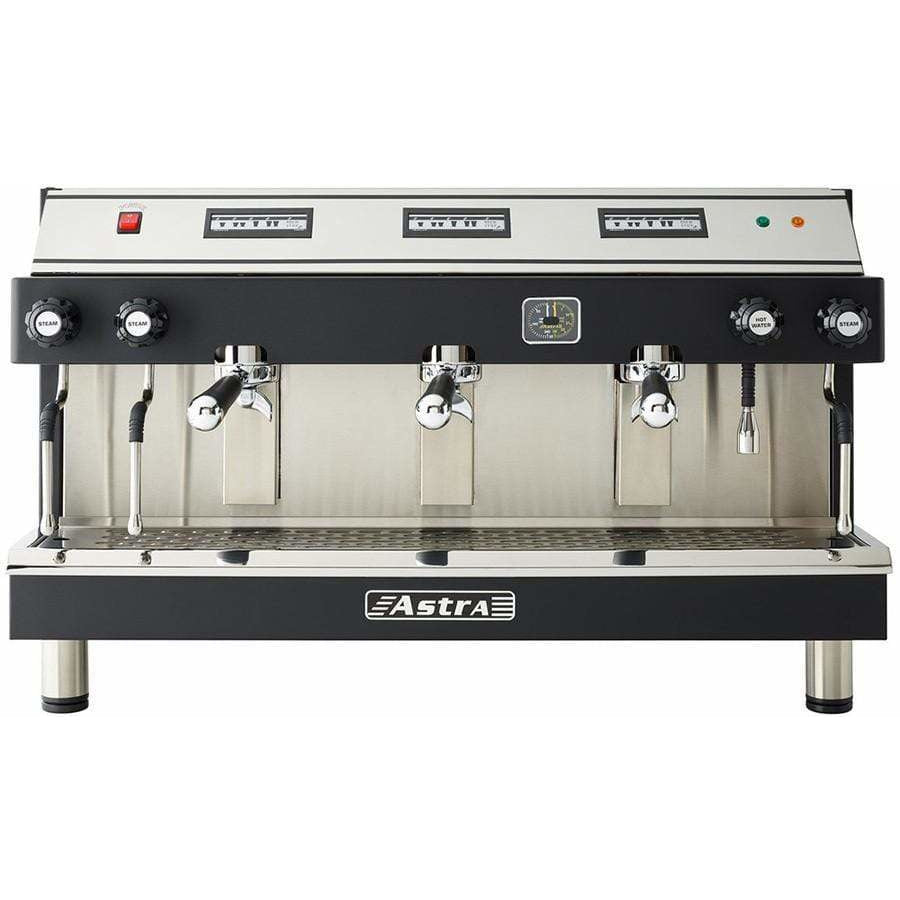 Astra MEGA III Automatic 3 Group Commercial Espresso Machine for Coffee Shops, Restaurants & Cafes - Professional Barista Equipment for High Volume Use
