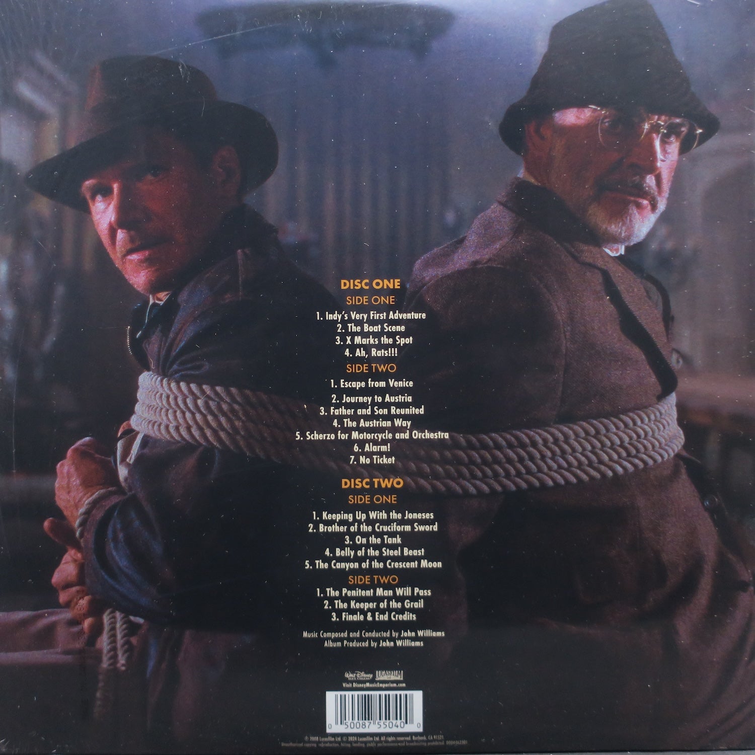 INDIANA JONES AND THE LAST CRUSADE Original Motion Picture Soundtrack by John Williams - 180 Gram Vinyl 2LP Record - Perfect for Movie Nights & Collector's Displays