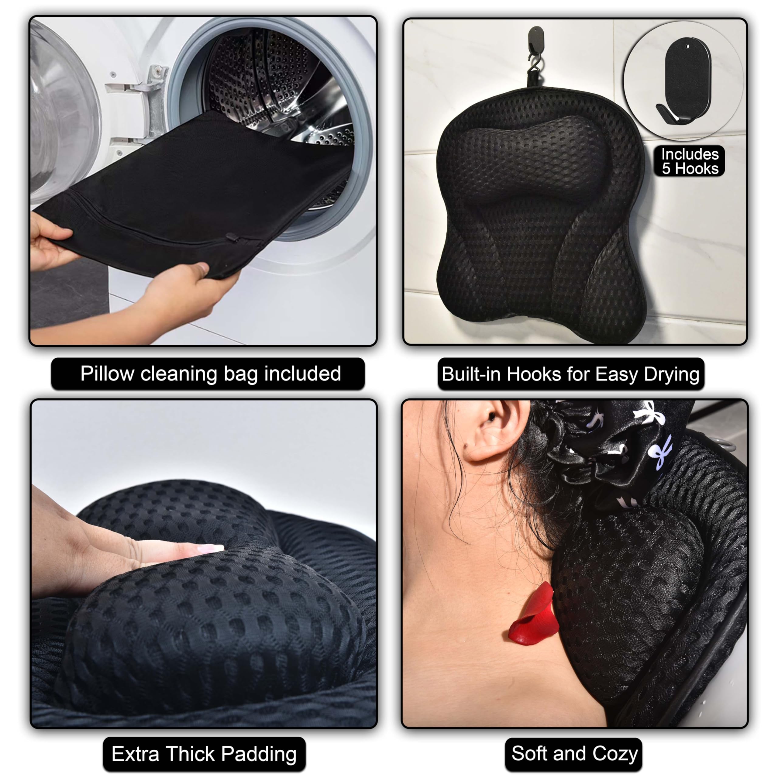 Expandable Folding Bathtub Tray with Pillow, Soapbox, 2 Towels & Accessories – Spa Relaxation Bath Caddy for Ultimate Soaking Experience at Home