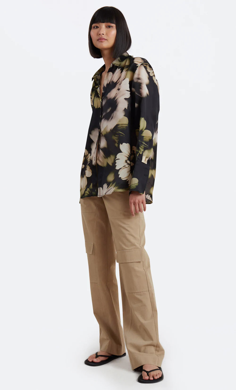 Bloom Shirt - Stylish Floral Print Women's Blouse for Casual Wear & Spring Outfits | Perfect for Office, Dates & Weekend Brunch