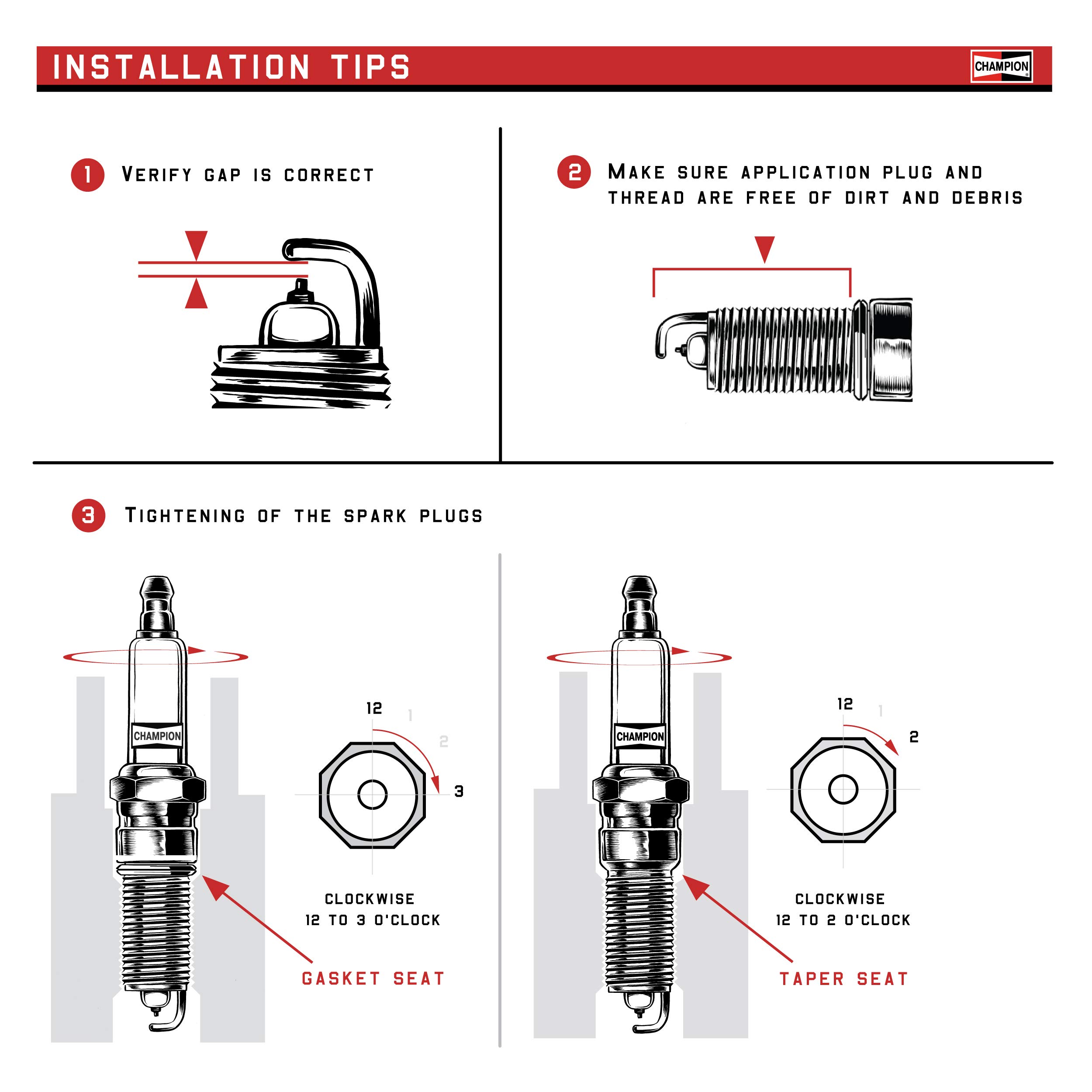 Champion Iridium 9013 Spark Plug (Pack of 1) - RC10WMPB3 - High Performance Spark Plug for Cars, Trucks & SUVs - Perfect for Engine Tune-Ups & Maintenance
