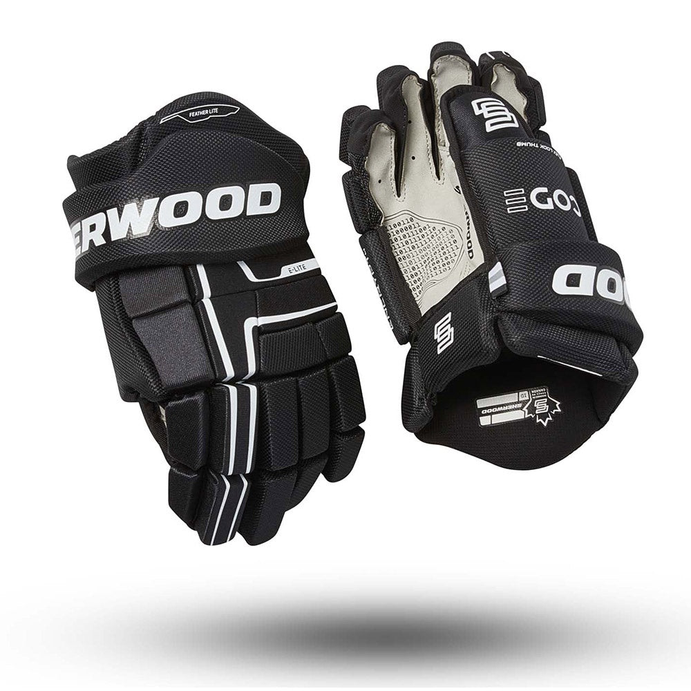 Sherwood CODE Encrypt 4 Junior Ice Hockey Gloves - Youth Protective Hockey Gear for Ice Skating & Training - Perfect for Games, Practice & Winter Sports