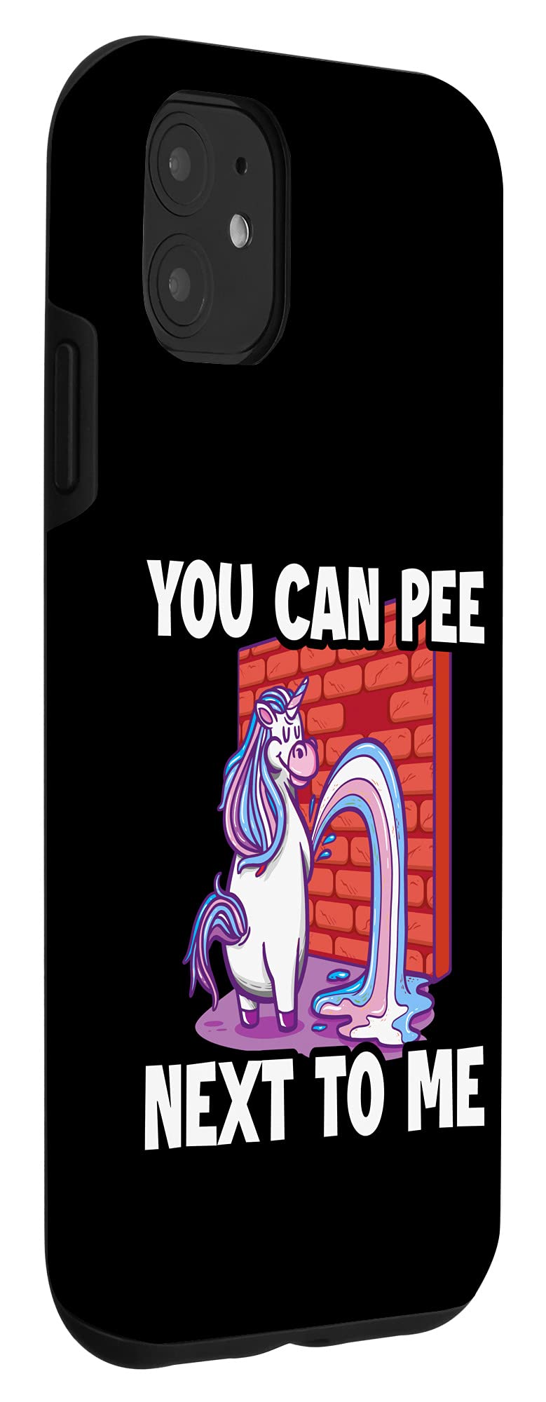 iPhone 11 Funny Pee Next To Me Phone Case - Humorous Protective Cover for iPhone 11 - Perfect Gift for Friends & Prank Lovers