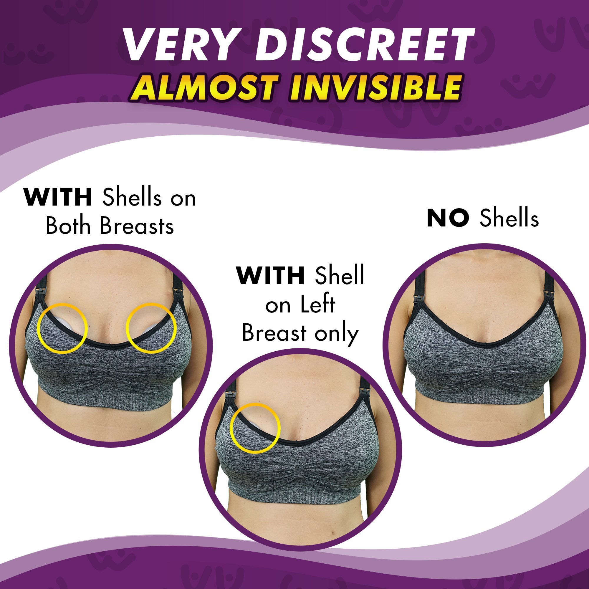 **Mommyz Love Breast Shells & Milk Catcher for Breastfeeding – 2 Pack – Relieve Cracked, Sore & Engorged Nipples – Leak-Proof Milk Collector with Plugs – Perfect for Nursing Moms at Home or On-the-Go**
