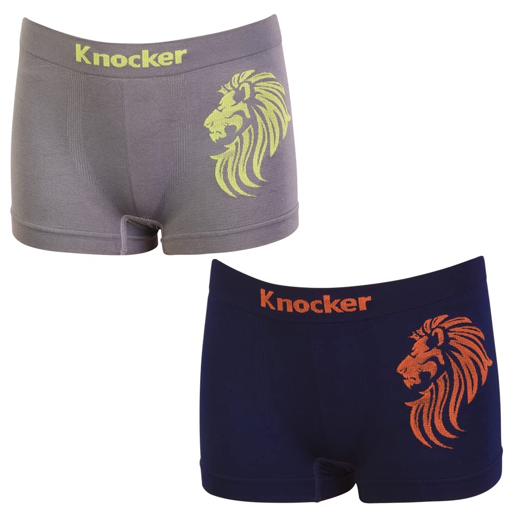 3 Pack Seamless Comfort Boxer Briefs for Men - Soft Non-Irritating Underwear Shorts | Breathable & Stretchable for Daily Wear, Workout & Sleep
