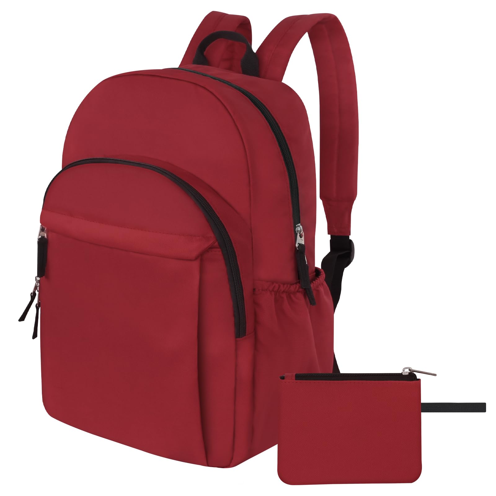 Water Resistant Travel Backpack for Women & Men - 15.6 Inch Laptop Backpack, College Bookbag for School, High School & Middle School Students - Durable Red Backpack for Teens (Ideal for Commuting, Campus Life & Weekend Getaways)