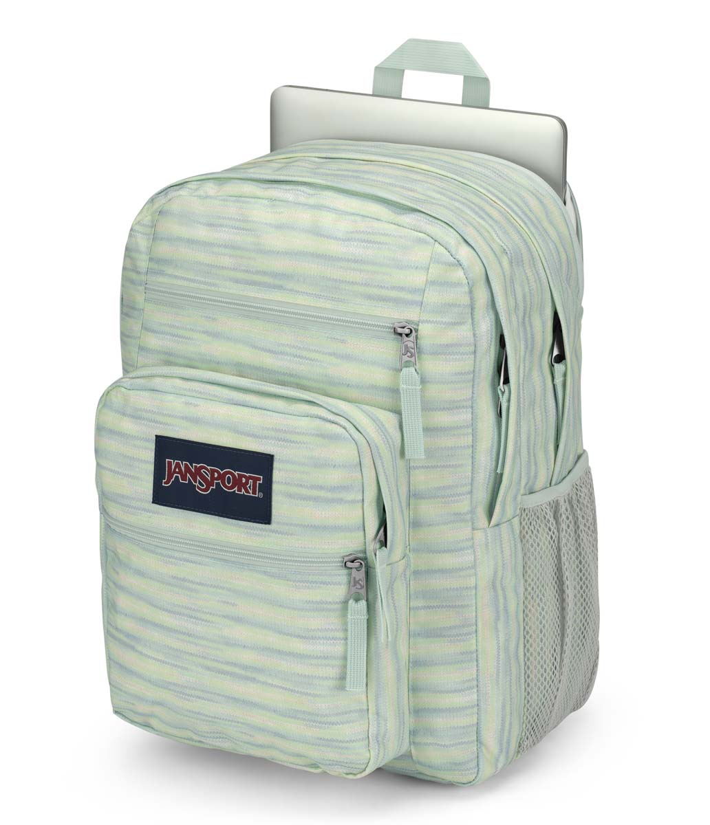JanSport Big Student Backpack 70s Space Dye Fresh Mint - Durable School & College Backpack for Laptops, Books & Essentials - Perfect for Campus, Travel & Everyday Use