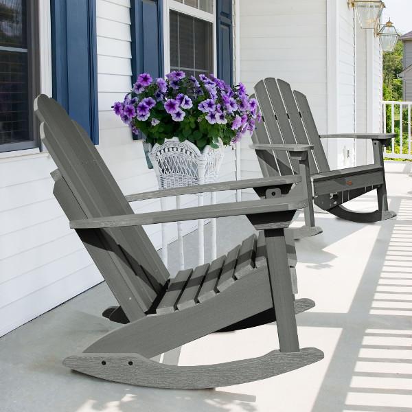 Premium Outdoor Classic Westport Adirondack Rocking Chair - All-Weather Resistant, Comfortable Patio & Garden Rocking Chair for Porch, Deck, Backyard Relaxation
