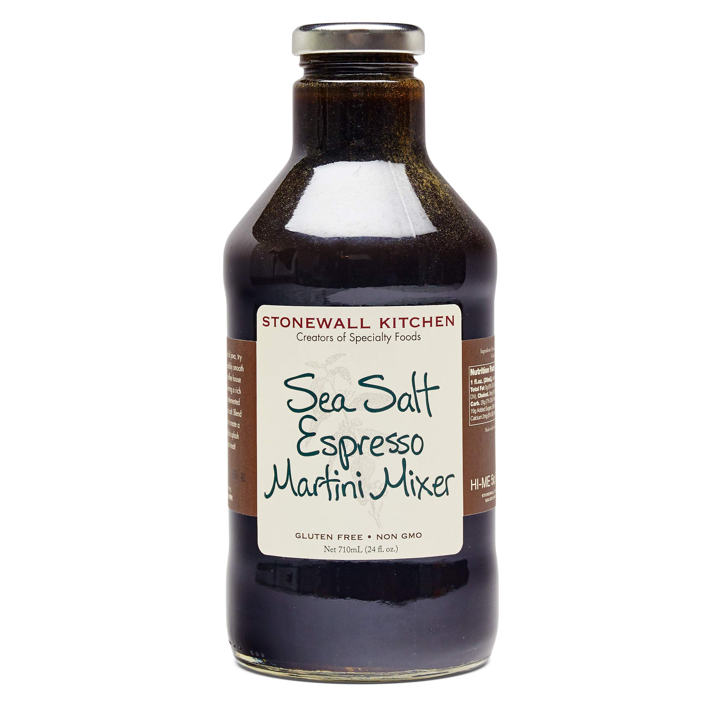 Stonewall Kitchen Sea Salt Espresso Martini Mixer - 24 oz Premium Cocktail Mix for Coffee Lovers | Perfect for Home Bars, Parties & Holiday Gifts
