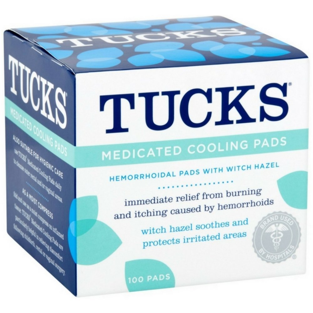TUCKS Medicated Cooling Pads - 100 Count (Pack of 11) | Hemorrhoid & Postpartum Relief | Soothing Care for Discomfort & Irritation