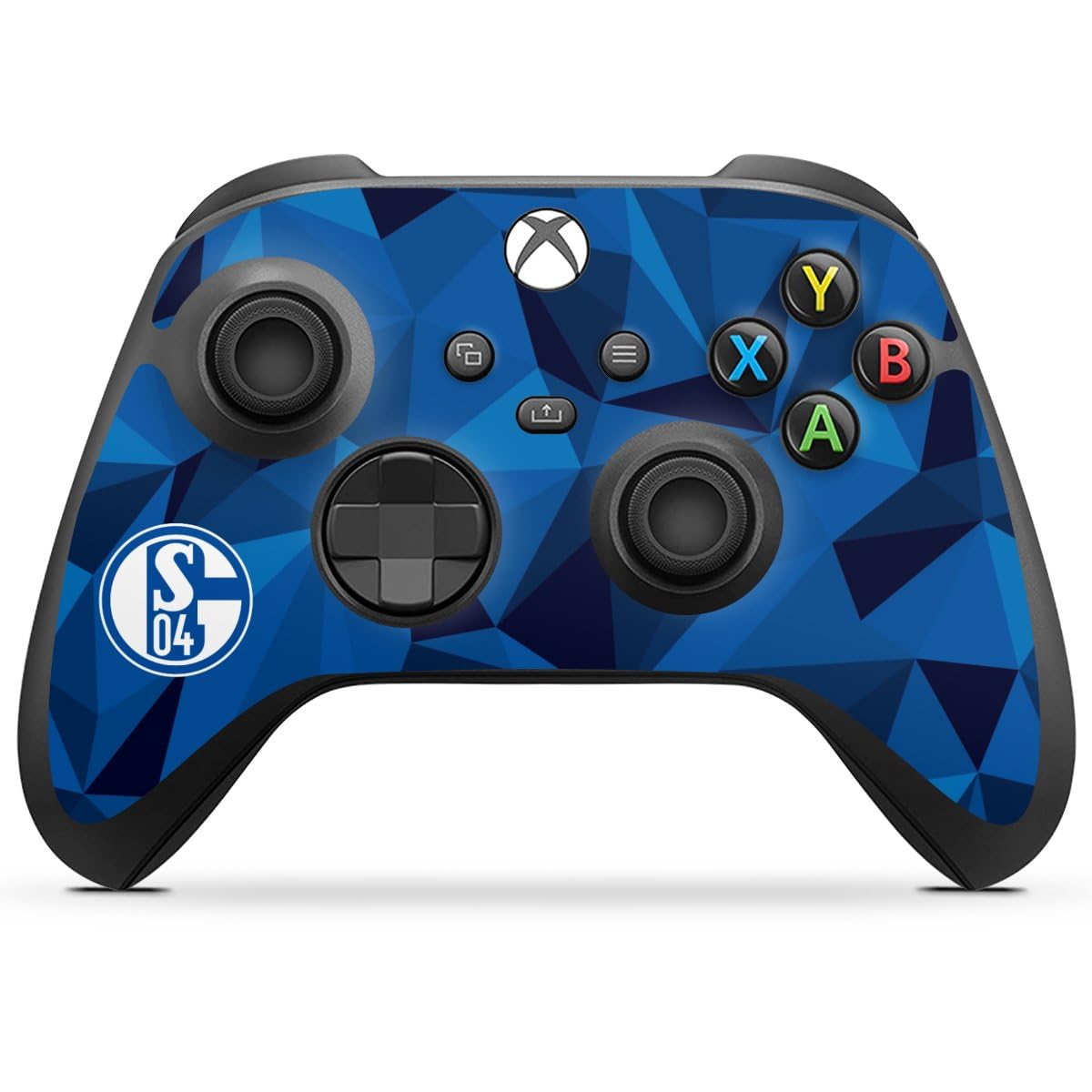 Microsoft Xbox Series X Controller Skin - DeinDesign Custom Sticker Wrap Compatible with Xbox Series X | Bundesliga FC Schalke 04 Edition | Perfect for Gaming, Collectors & Team Fans