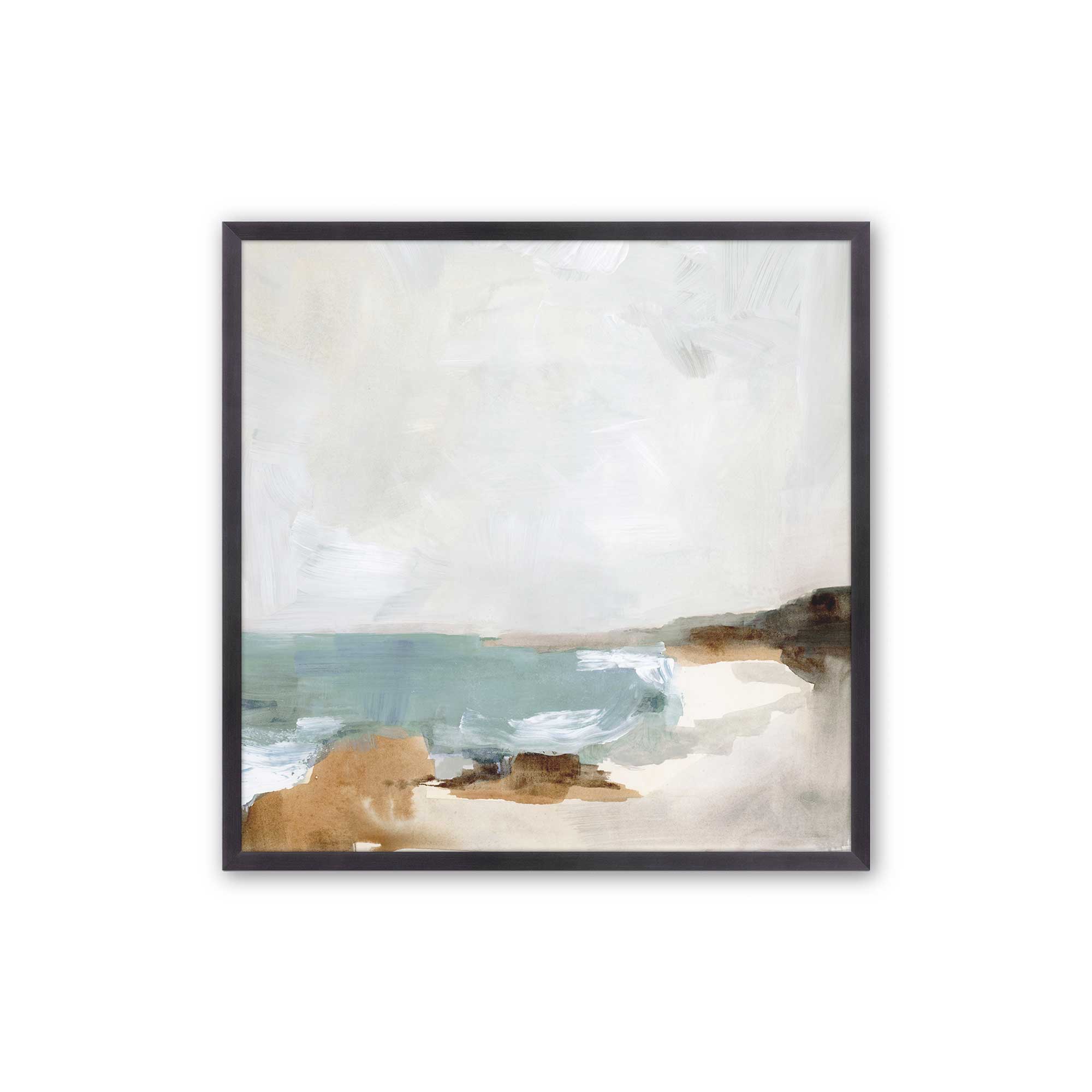 Gentle Tides and Sky II Print - Coastal Wall Art Decor for Living Room, Bedroom & Office - Ocean Wave Painting for Beach House & Nautical Theme Interiors