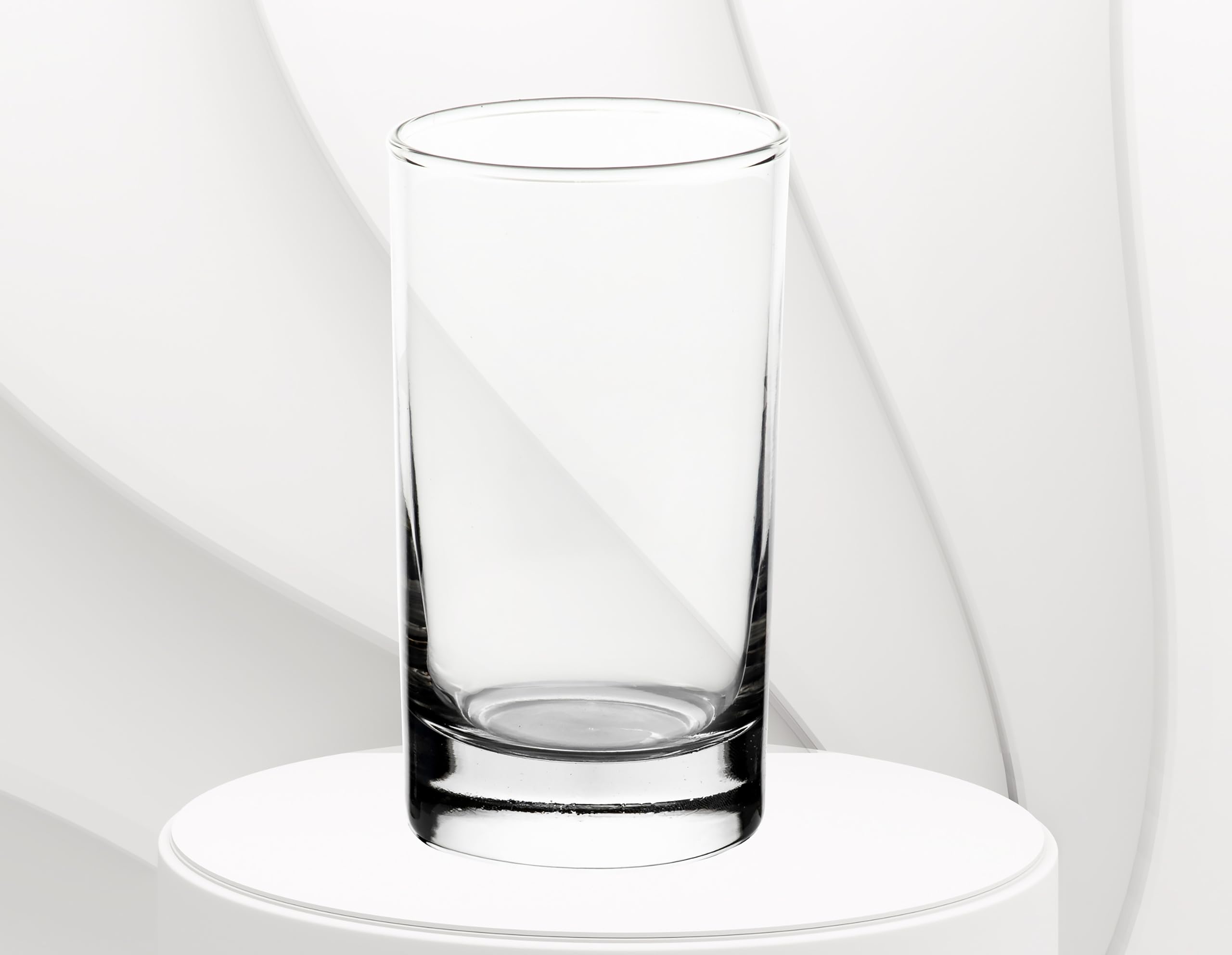 Premium 11.5oz Clear Glassware Set of 4 - Tall Drinking Glasses for Water, Juice, Wine, Iced Coffee & Cocktails - Durable Modern Drinkware for Kitchen, Bar & Restaurant Use - Perfect for Entertaining, Parties & Everyday Refreshments