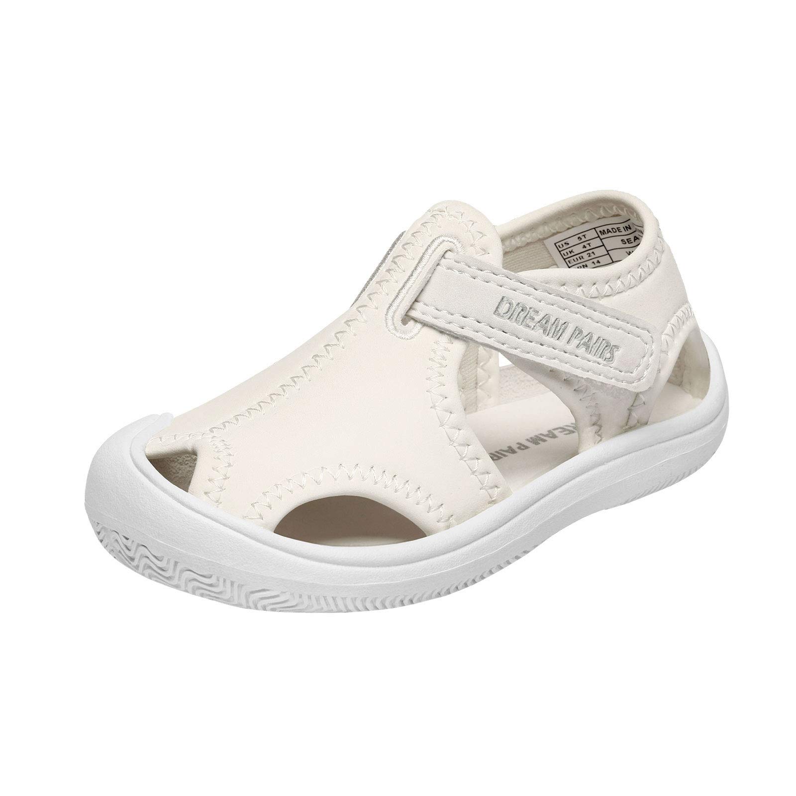 DREAM PAIRS Boys Girls Water Shoes for Toddlers & Kids - Breathable Closed Toe Summer Sandals for Beach, Pool & Outdoor Play