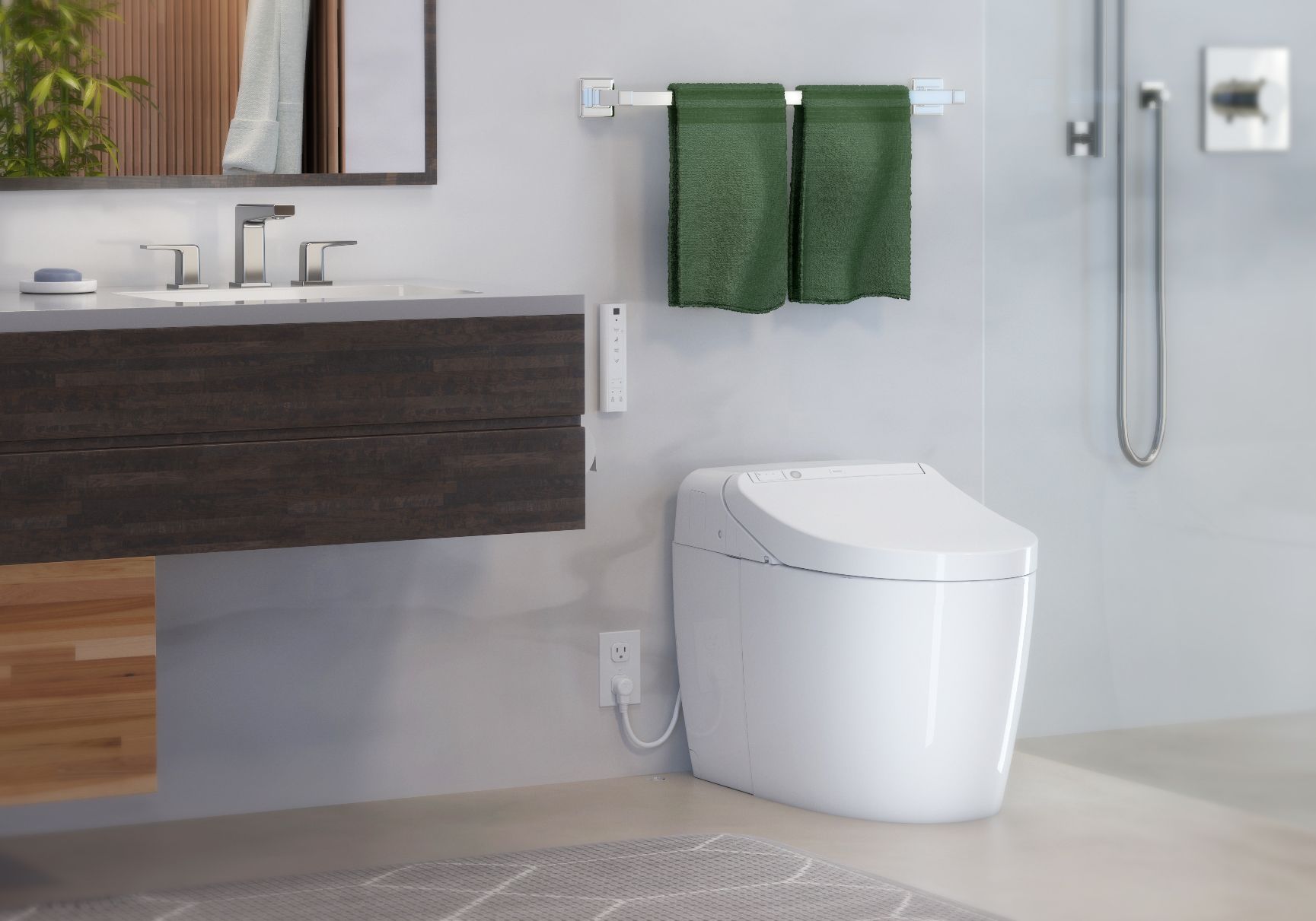 TOTO WASHLET® G450 Smart Toilet with Integrated Bidet - 1.0 GPF & 0.8 GPF Water Saving - Modern Bathroom Upgrade for Luxury Homes & Commercial Spaces