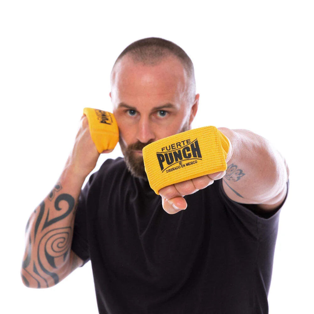 Mexican™ Gel Knuckle Protector - Yellow - Comfortable Hand Protection for Boxing, MMA, and Martial Arts Training
