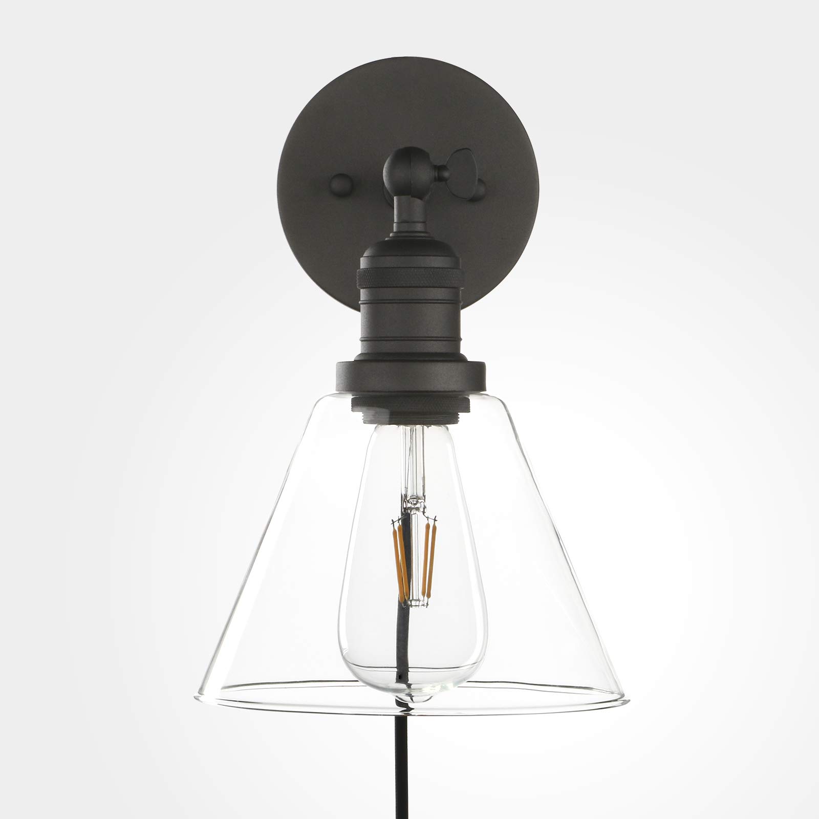 Phansthy Industrial Wall Sconce Light with Switch - 7.1