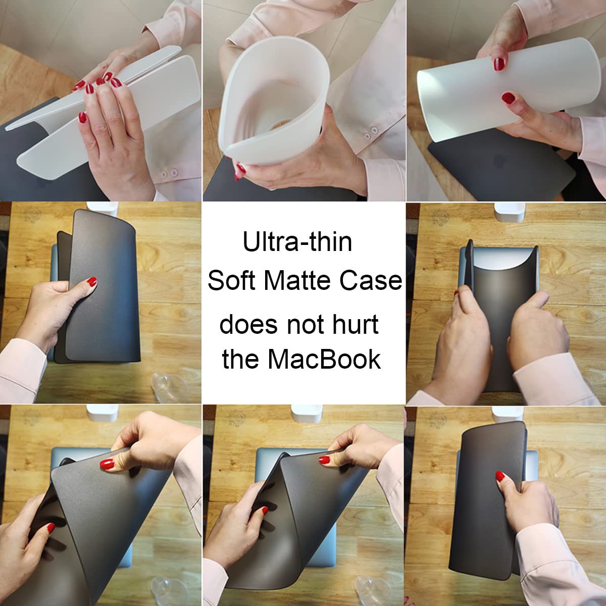 Premium Ultra-Thin Matte MacBook Air 13 Inch Case (2020-2021 M1 A2337/A2179 & 2018-2019 A1932) - Includes Screen Protector, Keyboard Cover & Webcam Privacy Shield - Perfect for Work, Travel & School - Sleek Black Protective Laptop Cover