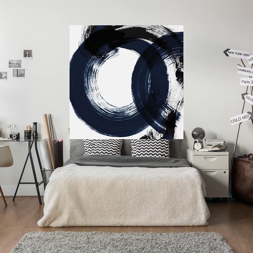 Hand-Painted Fine Art Canvas Wall Decor - Deep Eternity Abstract Painting by Artist Isabelle Z - 22x22 Inch Gallery Wrapped Ready to Hang - Perfect for Living Room, Bedroom, Office & More - Adds Elegance to Modern Home Decor