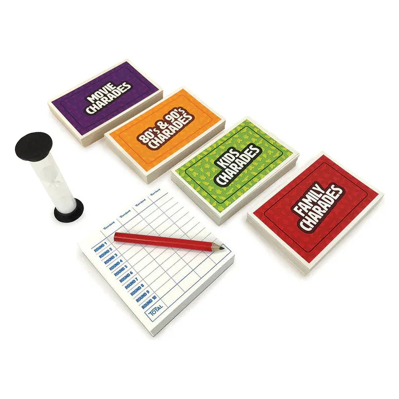 Family Charades Box Set - Fun Board Game for Kids & Adults - Perfect for Game Nights, Parties & Family Gatherings