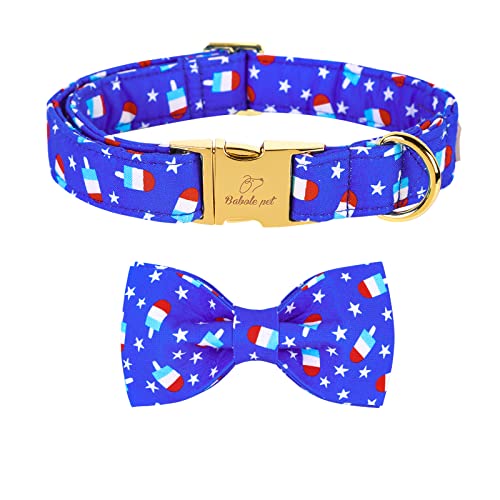 Popsicle Blue Bowtie Collar