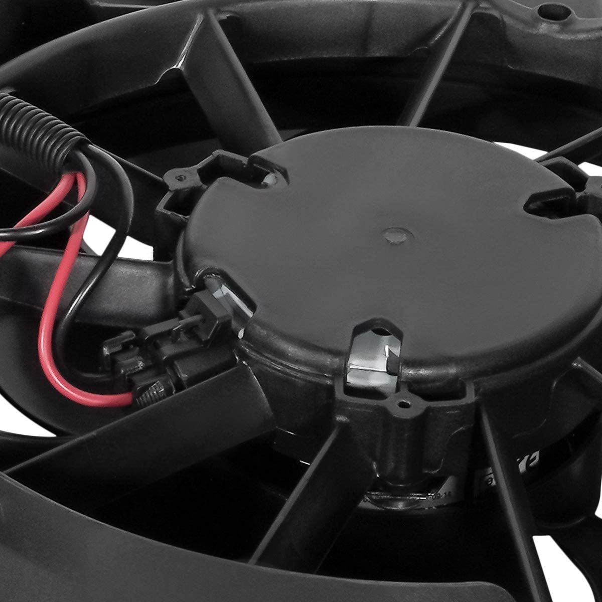 DNA MOTORING OEM-RF-0092 High Performance Radiator Cooling Fan Assembly - Direct Replacement for 2010-2012 Ford Fusion & Lincoln MKZ 3.5L - Enhanced Cooling Efficiency - Black - Perfect for Engine Overheating Prevention & Summer Driving