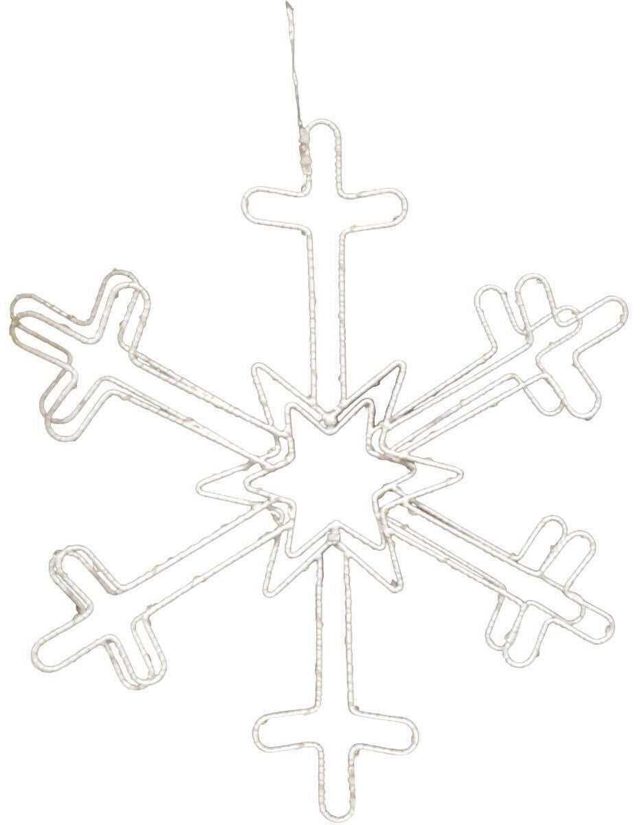 18 Warm White LED Hanging Snowflake Lights - Indoor/Outdoor Christmas Decor for Home, Yard, Party & Holiday Season