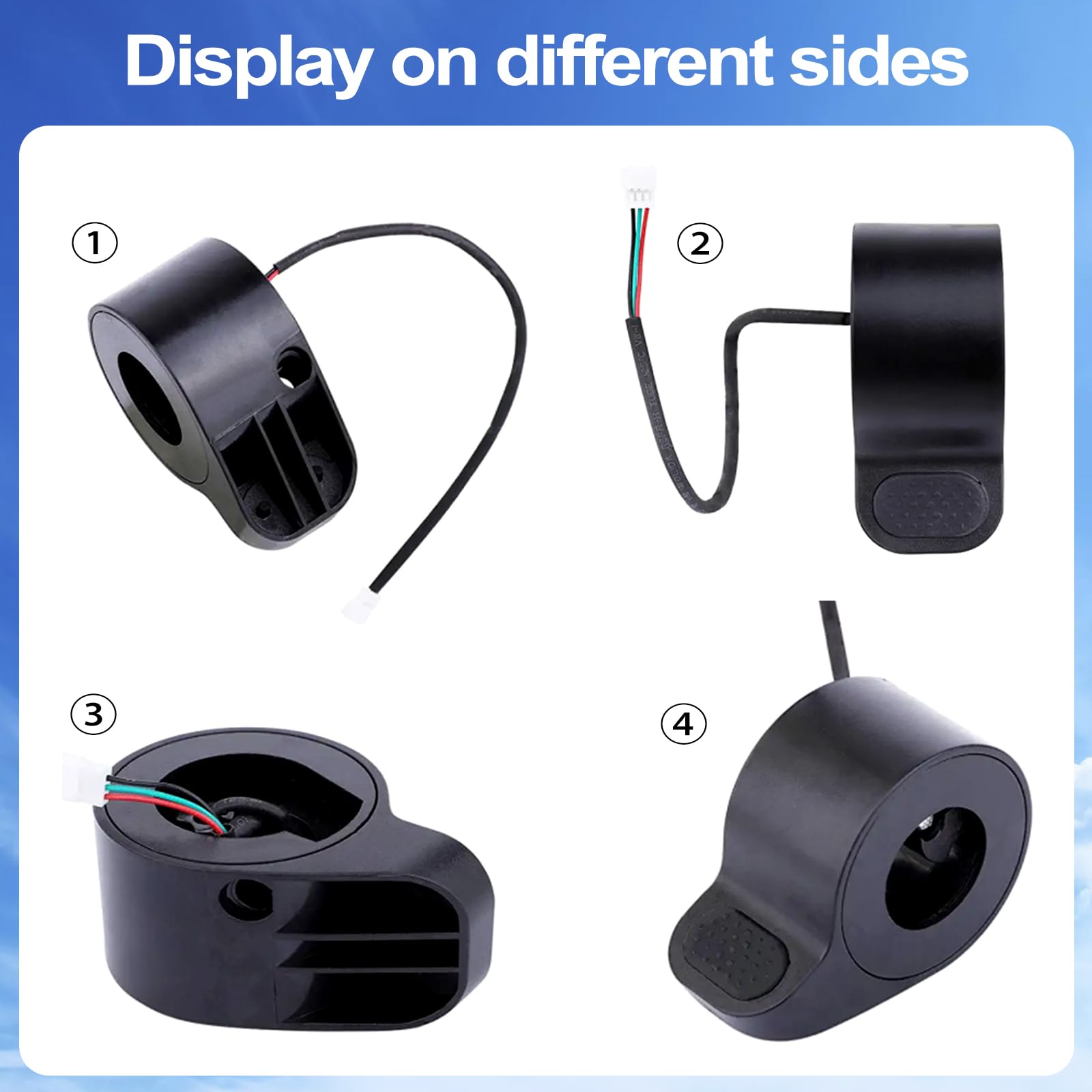 Xiaomi M365/Pro 1S Electric Scooter Throttle Replacement Part - Male Connector | Compatible with Xiaomi Electric Scooters | Perfect for Commuting & Urban Travel