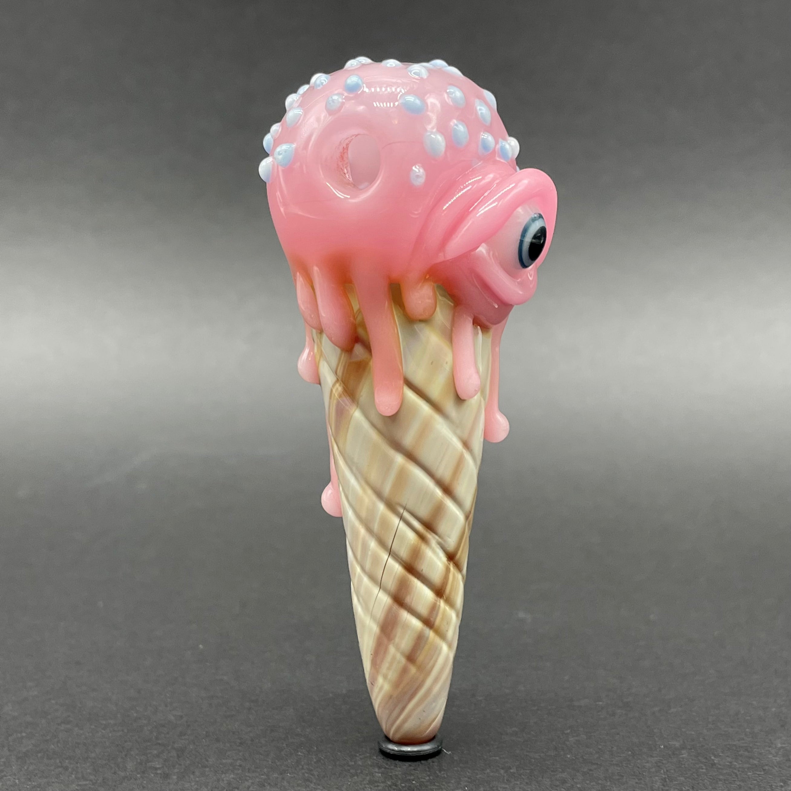 Eye Scream Cone Pendant Necklace - Fun Ice Cream Cone Jewelry for Women & Girls - Perfect for Parties, Gifts & Everyday Wear
