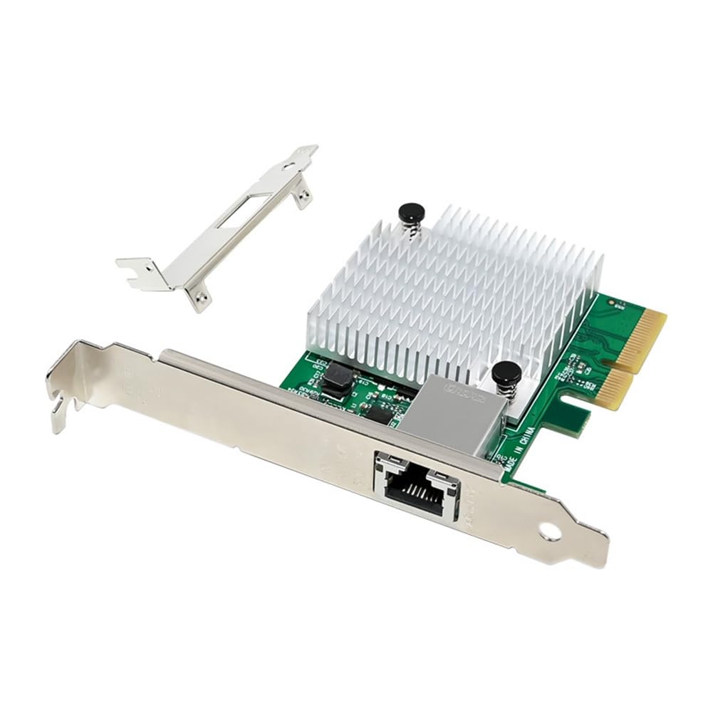 Hikgins ST7375 M-Gig AQC113C PCIe 4.0 x4 10Gbps Ethernet Network Card - High-Speed 10 Gigabit NIC for Gaming, Server, Workstation & Data Center Applications