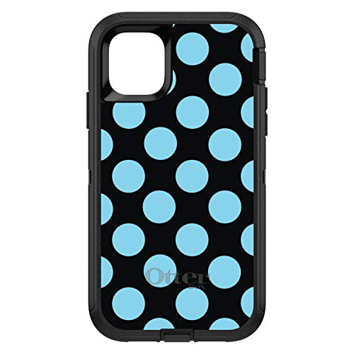 Black Blue Polka Dots On Black Case