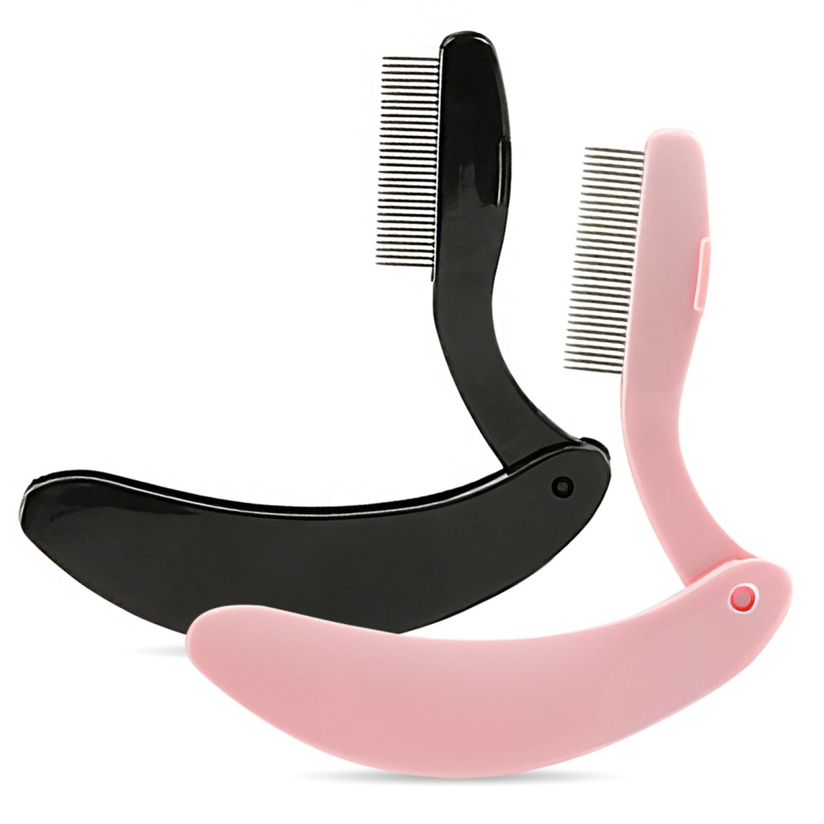 2PCS Foldable Eyelash Comb - Professional Lash Separator & Styler for Perfect Lashes - Ideal for Mascara Application, False Eyelashes & Lash Extensions Care