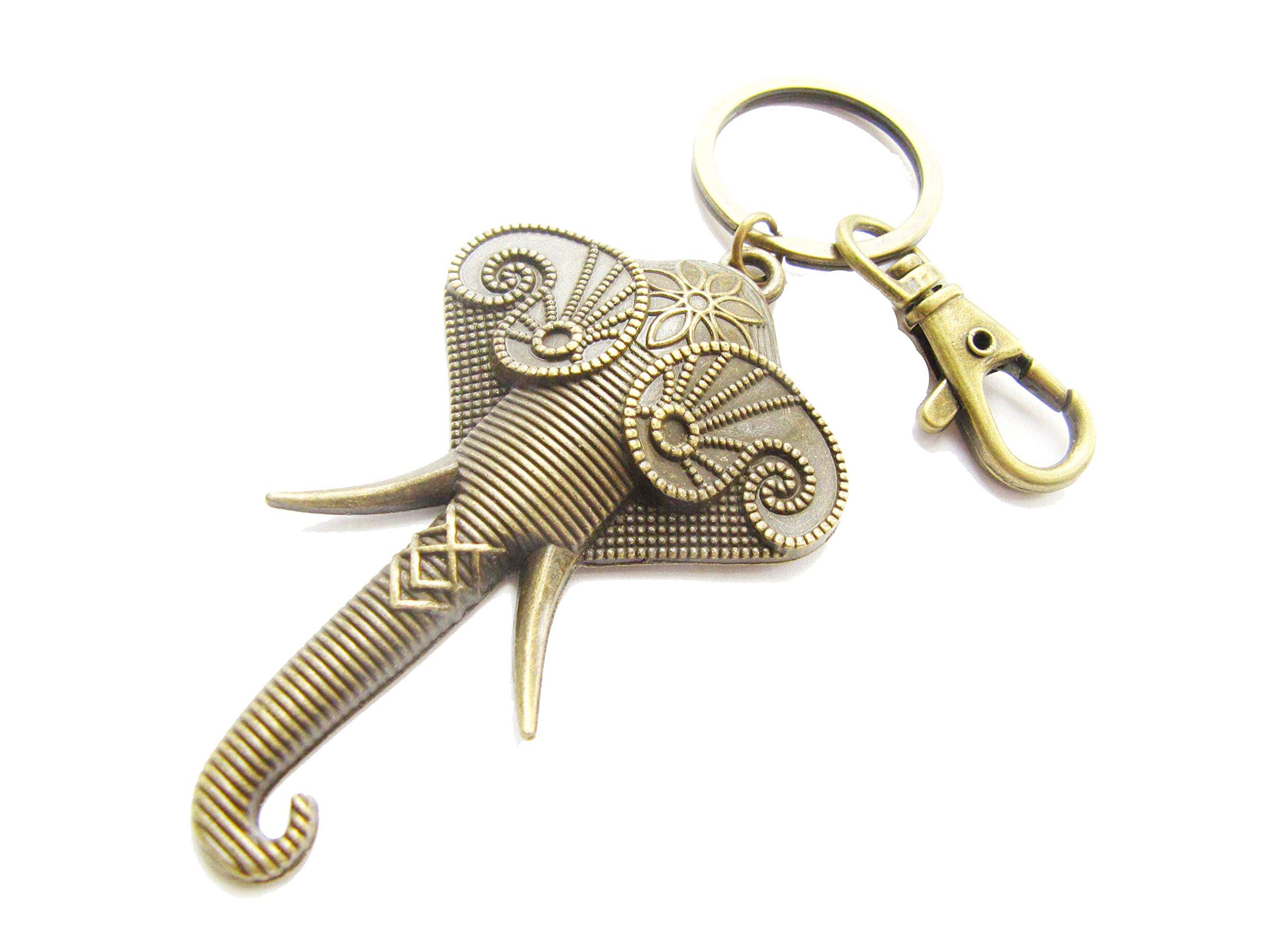 Elephant Keychain - Cute Elephant Keyring with Good Luck Charm, Perfect Gift for Animal Lovers & Elephant Enthusiasts - Ideal for Key Organization, Backpack Decor, and Thoughtful Birthday Gifts