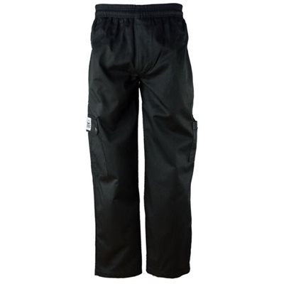 Chef Revival Cargo Chef Pants - Professional Kitchen Work Pants for Men, Black, Large Size - Perfect for Cooking, Baking & Restaurant Kitchen Staff