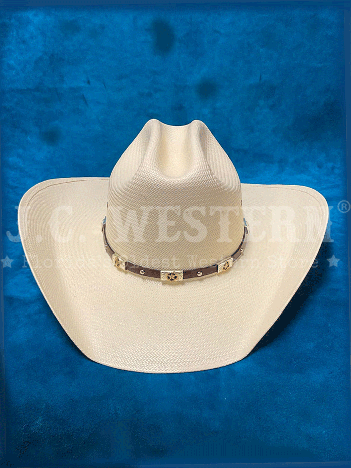 Larry Mahan MS2442ALAL 10X Alamo Straw Cowboy Hat Ivory - Western Style Hat for Men & Women - Perfect for Rodeo, Ranch Work, and Outdoor Adventures