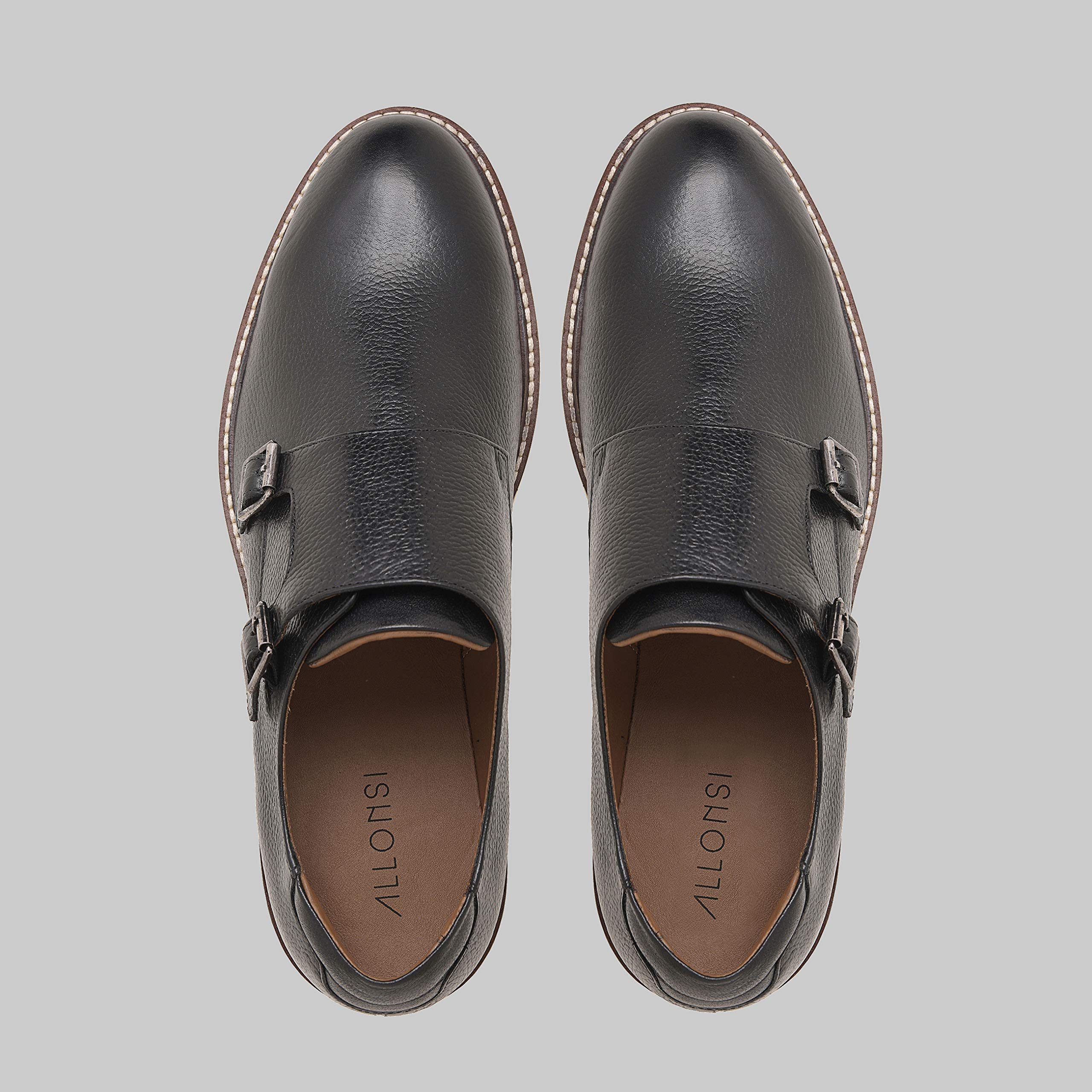 Genuine Leather Suede Dress Shoes for Men | Handcrafted Luxury Monk Strap Shoes | Lightweight EVA Sole & Plain Toe Design | Trendy Casual & Business Wear | Perfect for Weddings, Office & Formal Events