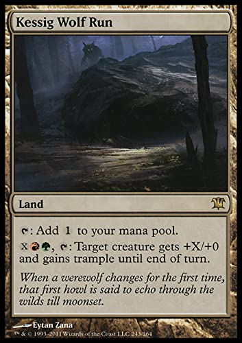Magic: The Gathering Singles - Kessig Wolf Run (243) Innistrad ISD Land Card | MTG Collectible Game Card for Deck Building & Strategy Games
