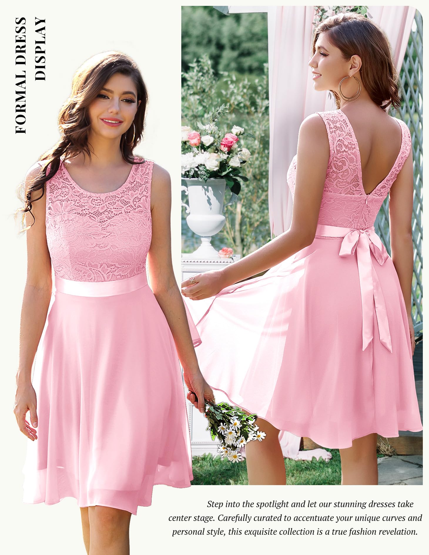 BeryLove Women's Short Prom Dress Lace Wedding Guest Cocktail Party Bridesmaid Formal Dress - Perfect for Homecoming, Evening Parties & Special Occasions