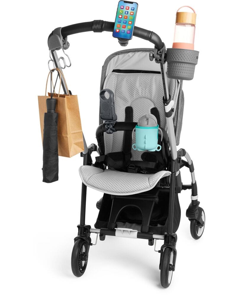 Skip Hop Universal Bladeless Stroller Fan - Portable Baby Stroller Fan with 3 Speeds, USB Rechargeable, Safe & Quiet for Infants - Perfect for Strollers, Car Seats & Cribs