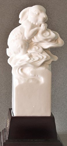 Exquisite Chinese Zodiac Fine Porcelain Figurine - Year of the Rabbit Collectible - Home Decor & Gift for Chinese New Year Celebrations