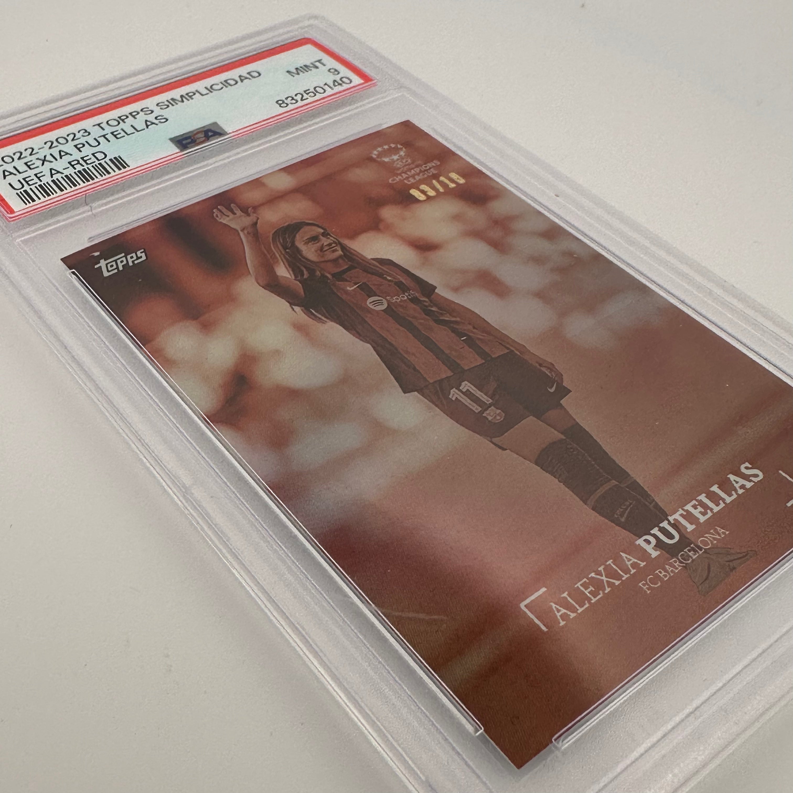 PSA 9 Graded 2003/10 Alexia Putellas Simplicidad UEFA Red Soccer Card - Perfect for Collectors, Investors & Soccer Fans Display